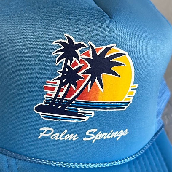 Cabo caps Palm Springs Trucker hat unisex snap back - Picture 1 of 5